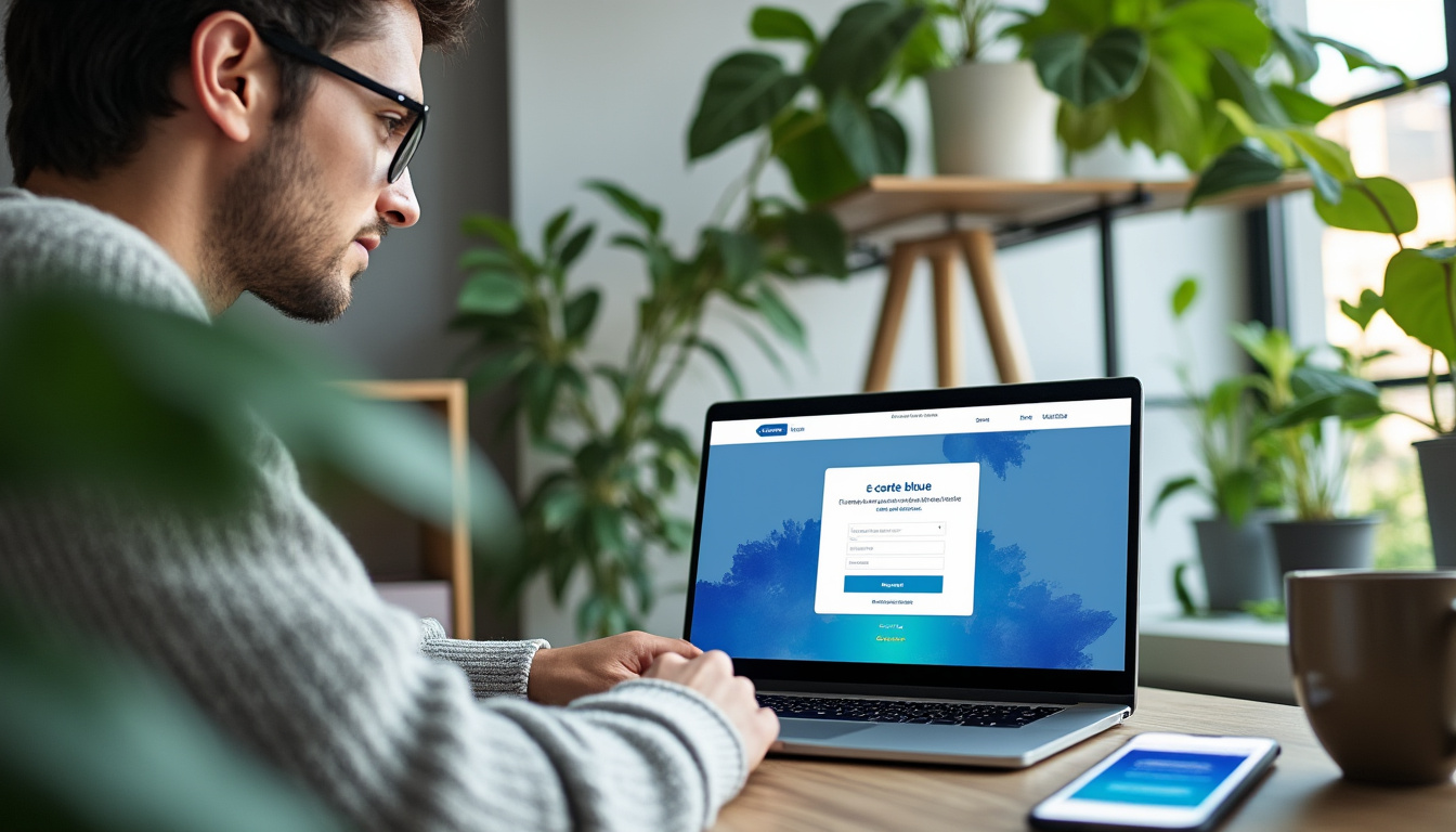 Téléphone affichant une carte bancaire virtuelle créée dans une application bancaire