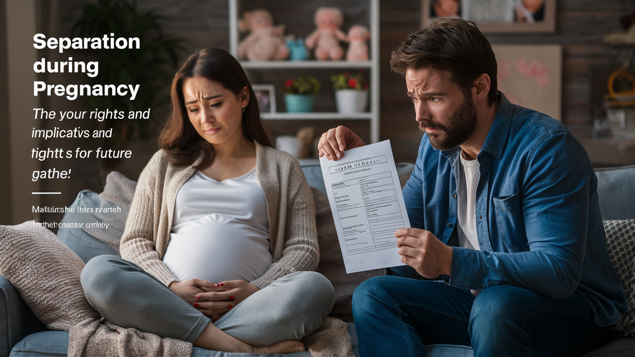 Séparation pendant grossesse : droits et implications pour le futur père