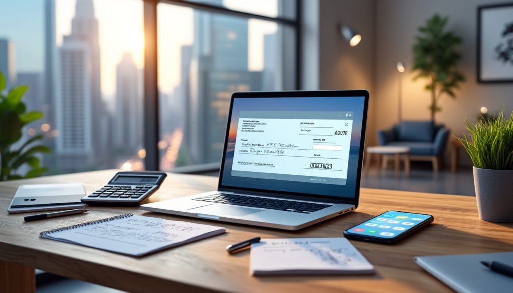 Dépôt de garantie versé par virement bancaire à la signature d'un bail