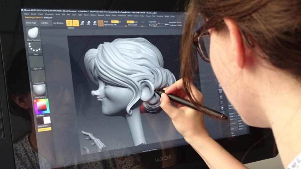sculpture numérique en 3D